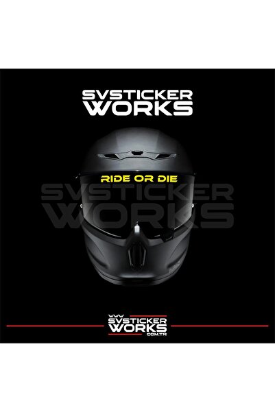 ARONA Ride or Die Sticker Helmet Visor Sticker Compatible with All Helmets 1 ...