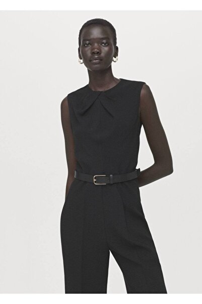 MANGO Woman Takım elbise tarzı kemerli tulum