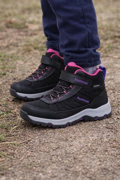 hummel Luan Jr. 900376 Black and Pink Children's Boots