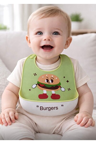 Pembelia Life Silikon Bebek Mama Önlüğü Çocuk Mama Önlük Leke Tutmaz Yıkanabilir