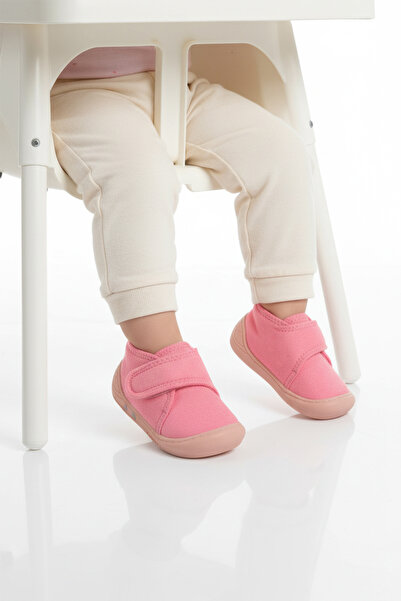 AYAKMOD حذاء أطفال من جلد الغزال الوردي بفيلكرو Ba&Ba 058989 B