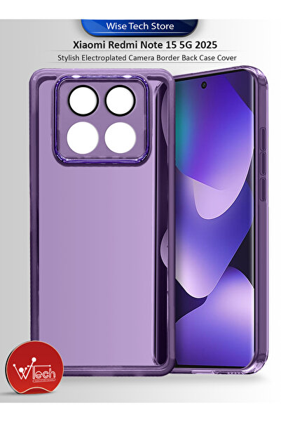 Wtech Xiaomi Redmi Note 15 5G 2025 TPU Camera Lens Protection Silicone Stylis...