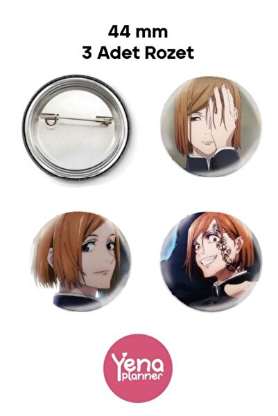 Yenaplanner Jujutsu Kaisen Bag Ornament/Badge Set