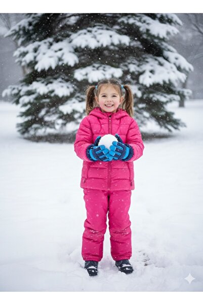 MİNİKO KİDS Ki̇tti̇ 422-017 Girls' 9-14 Snow Ski Gloves