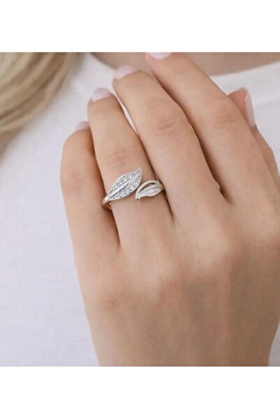 Store خاتم فولاذي قابل للتعديل بتصميم أنيق مع أشكال الأغصان والأوراق اللامعة،...