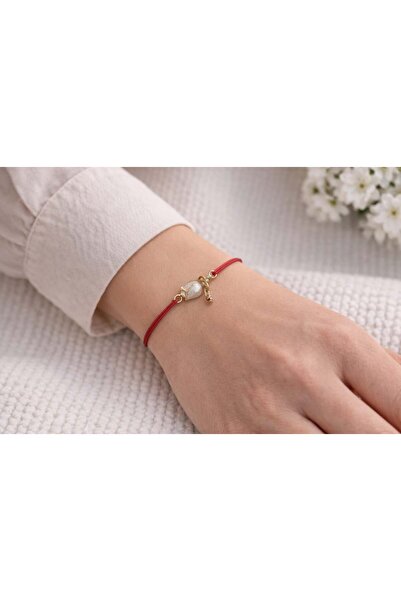 OEM Set de 24 brățări mărțișor, șnur roșu cu pandantiv floare aurie, cadou de...