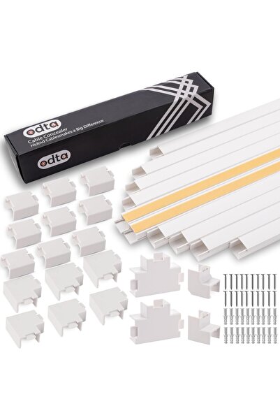 AyrStore Kablo Kapağı Yarış Pisti Seti, 157 inç Kablo Kanalı + 19 Adet Konnek...