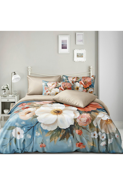 OEM Bed linen with elastic 180x200 for double bed 2 people, 4 pieces, DREAM-0790