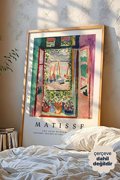 Persona Istanbul Henri Matisse "Açık Pencere" (1905) - Fovizm Renkli Sanat Po...
