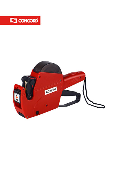 Concord Single Line Labeller Gun with Ink Roller and Labels, One Touch Open S...