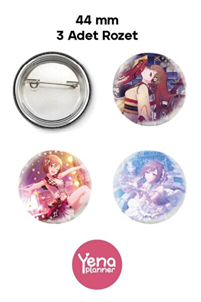 Yenaplanner Project Sekai Bag Ornament Set / Badge Set / Opener Keychain Set