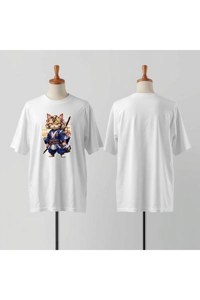 Vordevia Printed Crew Neck Wide Fit Unisex Tshirt