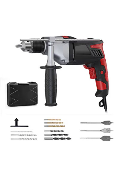 meterk Meterk Impact Drill, 950W, 13 mm Chuck, Drill Bit Set, 31 x 25 x 7 cm,...