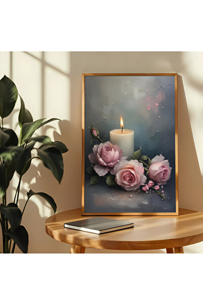 alphobitasarım Eleganța trandafirului, îmbinată cu căldura luminii de lumânar...