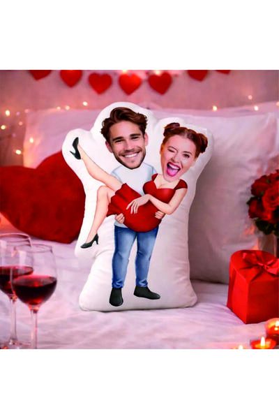 pandart Sevgililer Gününe Özel Minik Sevgilim Fotoğraflı Yastık