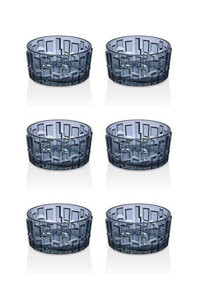 GastroPlast 6 Adet Kırılmaz (Pc) 180 ml Desenli Çerezlik -Kristal Görünümlü S...