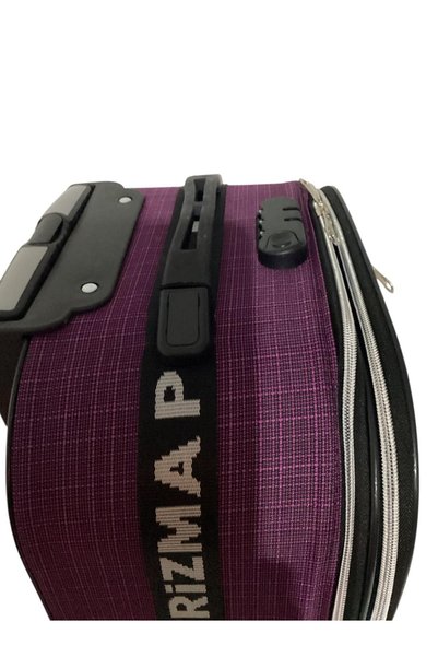 KARİZMA POLO With Safety Straps - Waterproof Fabric - 4 Wheels - with Bellows - Very Lightweight - 3 Piece Suitcase Set