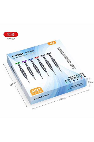 E FIXIT E-FIXIT 6'lı Tornavida Seti