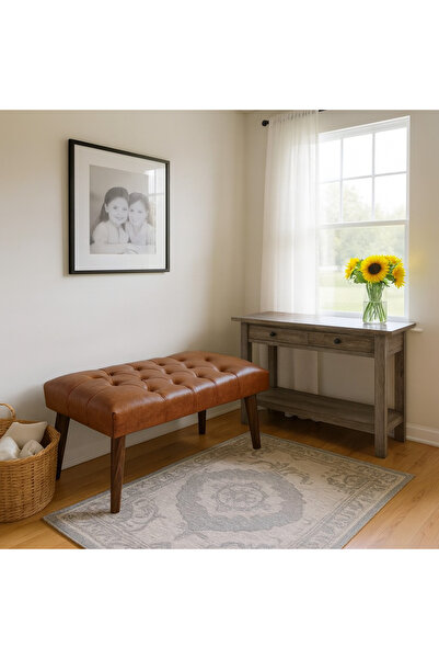 kayserhome Modern Kapitoneli Bench Puf 90x45 | Antre – Yatak Odası – Salon | ...