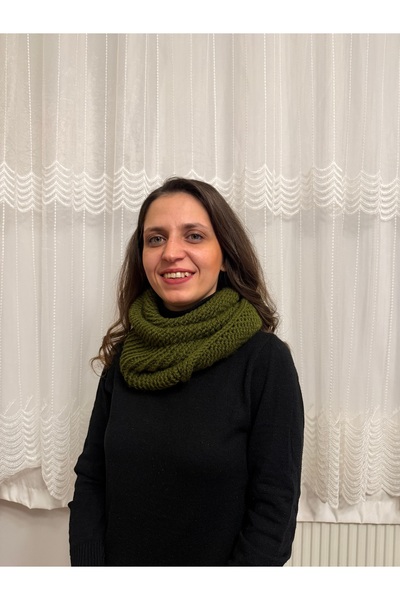 Zelisceisler El Örgüsü Boyunluk | Unisex | Kışlık Sıcak Tutucu | Haki Yeşili