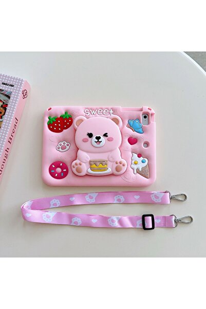 redmud teknoloji Children's Tablet Case with Sweet Stand and Strap Compatible...