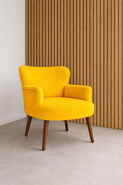 kayserhome Welsoft Yumuşak Kumaş Modern Berjer Tekli Koltuk | Demonte | Ahşap...