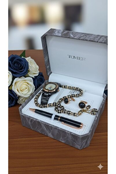 Boutique Luxury black men's gift accessory set (4 pieces)