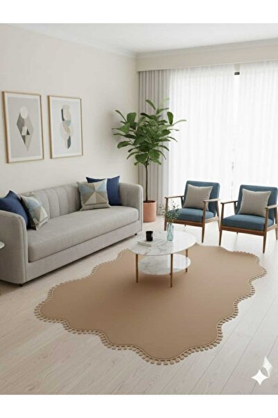 ALTUN CARPET Covor anti-alunecare cu franjuri, cu design modern, covor de plu...