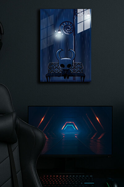 EABASKI Poster metalic "Hollow Knight" cu imprimeu 9, Tablou cadou pentru joc...