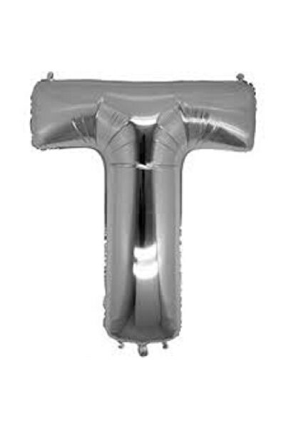 BenimMarifetlerim Letter t Silver Foil Balloon 16 Inch 40 cm