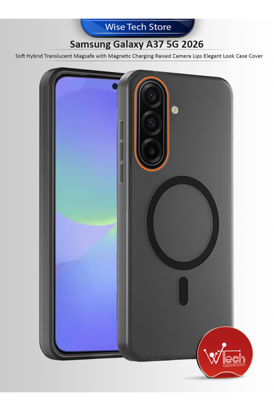 Wtech Samsung Galaxy A37 5G 2026 Hybrid Translucent Magsafe Raised Camera Lip...