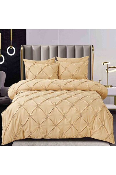 Patul Bed Linen 6 Pieces, Fine Cotton, Sulphur, Double Bed, 2 Persons