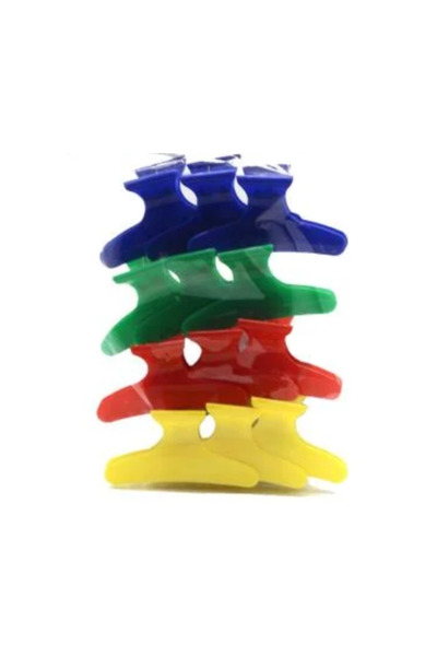 SPLASH مجموعة مشابك شعر ملونة مكونة من 12 قطعة من