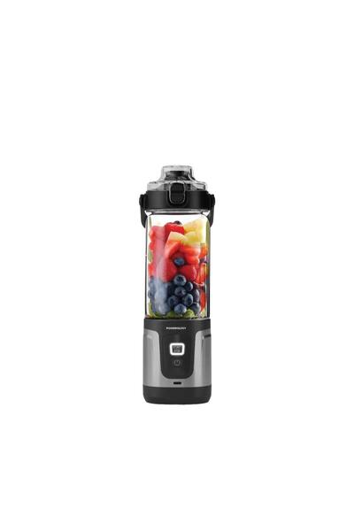 Powerology Duomix Portable Blender 600ml, 120W High-Speed Motor, USB-C Fast C...