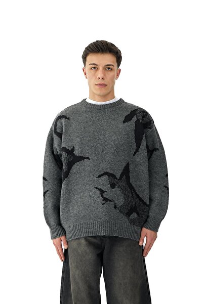 hitup Wolf Symbo Premium Oversize Sweater