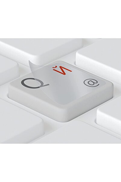 Comet Rusça Klavye Sticker – Şeffaf Parlak Kiril Harf Etiketleri – Laptop ve ...
