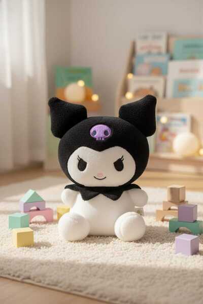Maks Toys Kuromi peluş oyuncak siyah 26cm