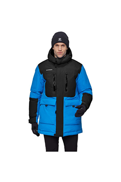 Mammut Men's Arctic In Hooded Parka Glacier Blue-Black Jacket