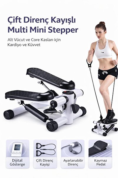 ATLT ATLANTİS MAX FİT MULTİ STEPPER ÇİFT AMARTİSÖRLÜ DİRENÇ KAYIŞLI DİJİTAL G...