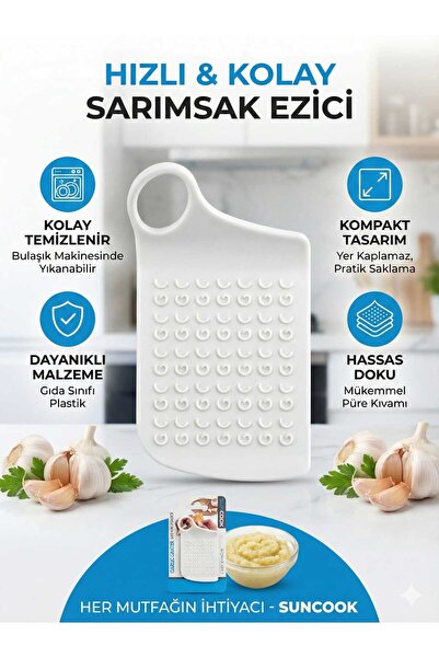 LOVYCO Practical Garlic and Ginger Grater - Hand-Free Odorless Puree Maker - ...