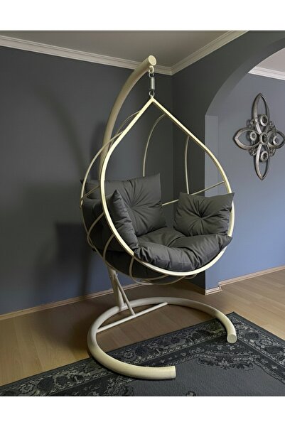 SİMURG SALINCAK VE DESİGN Krem Damla Salıncak - Armut Salıncak - Bahçe ve Bal...