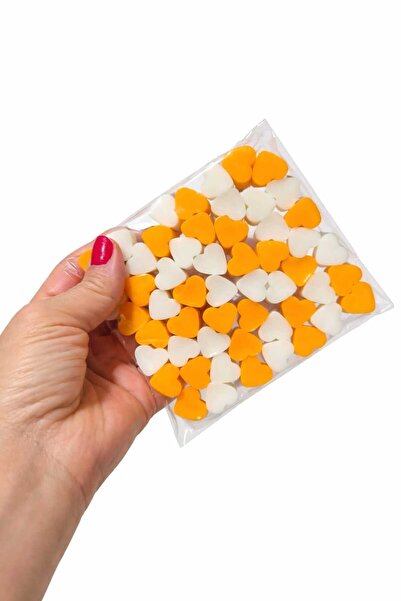 SOO SOAP Mini Heart Soap Orange Handmade Gift Decorative