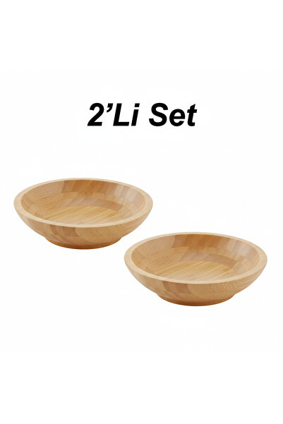 Edenza Bambu Mini Sunumluk Tabak | Doğal Ahşap Sos – Meze – Lokum – Atıştırma...