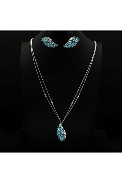 Generic Long necklace with a seashell design and diamond-quality cubic zircon...