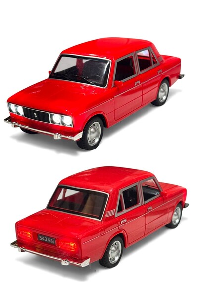 SCOWETTO Sound and Led Lighted Openable Doors 18 cm Classic Sedan Car-Collect...