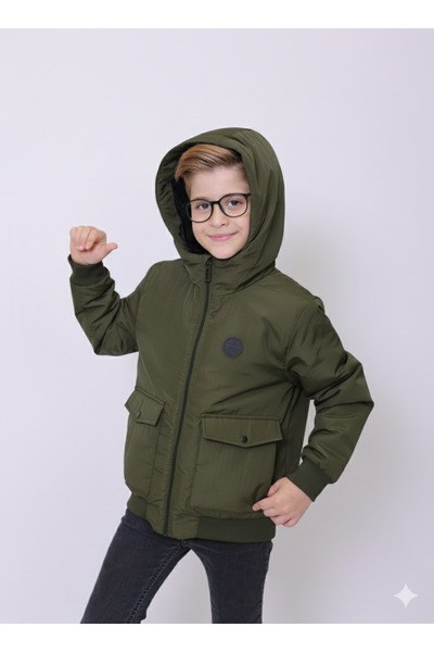 PIQUE Children's Coat Hooded Boy's Coat