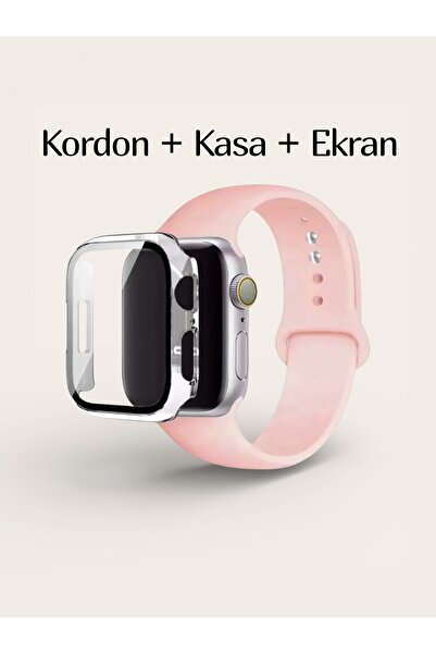 Volenta ساعة ذكية 42 ملم متوافقة مع حزام + غطاء + واقي شاشة 3 في 1