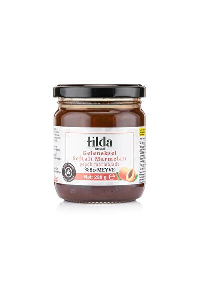 Tilda Natural Şeker İlavesiz Şeftali Marmelatı (%80 Meyve) – 220 g