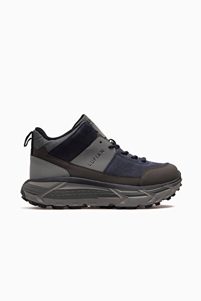 Lufian Quel Men's Leather Boots 25K 112230249 m Navy Blue