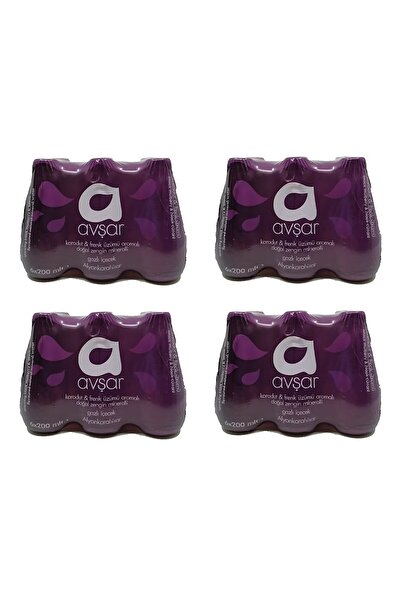 Avşar Karadut Frenk Üzümü Aromalı Maden Suyu 200 ml x 24 Adet